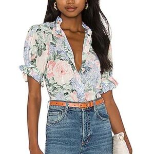 Selkie Floral Blouse in Pink and Blue xs but runs smaller!!!